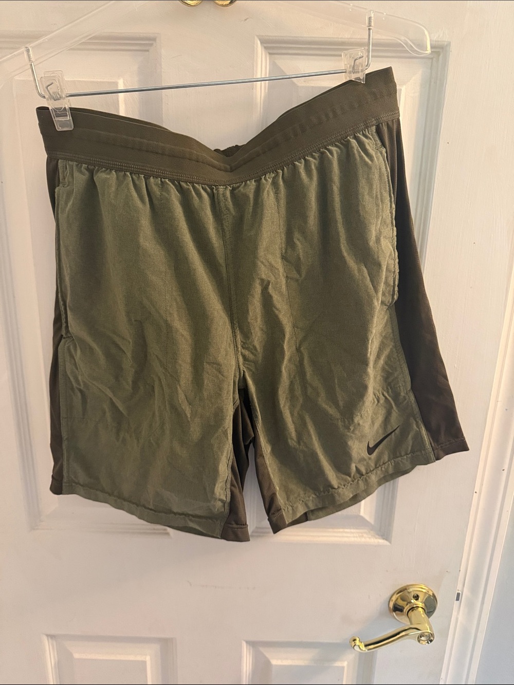 Nike Olive & Dark Green Athletic Shorts
